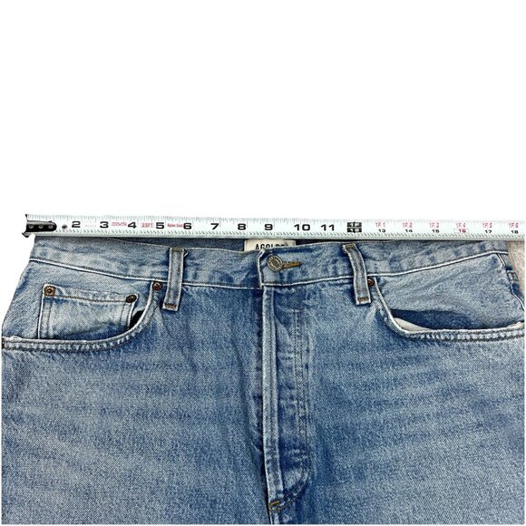 Agolde Low Slung Baggy Jeans Womens Size 30x30 Blue Wash Casual Relaxed Fit - Picture 7 of 16